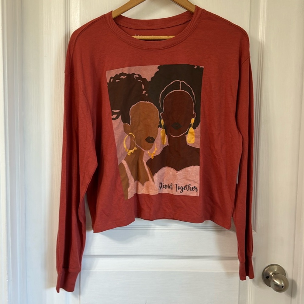 COPY - WOUND UP STAND TOGETHER LONG SLEEVE TEE SHIRT SZ M